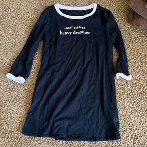 Kate spade “light sleeper heavy dreamer” sleep shirt